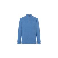 Polo Ralph Lauren Logo Embroidered Solid Color Half-Zip Long Sleeve Sweatshirt Men sweatshirt Blue 710857073-022 XXL