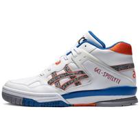 Asics Gel-Spotlyte vidutinio aukščio retro krepšinio batai Unisex sportbačiai Balti Oranžiniai Mėlyni 1203A178-100 39.5