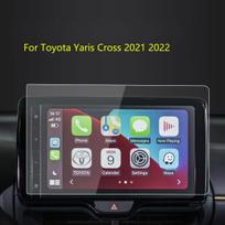 Tempered Glass screen protective film For Toyota Yaris Cross   9 inch Car infotainment radio GPS Navigation Accessores skaidri
