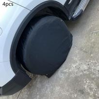 4 dalių RV padangų uždangalai, kemperio ratų apsauga nuo lietaus, vandeniui atsparus dulkių uždangalas 72.5cm