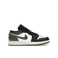 Air Jordan 1 Low GS 'Black Toe Medium Olive' 553560-092 36