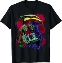 Grim Reaper Angel Of Death Cool Dead Ripper Skull Gift Idea T-Shirt S