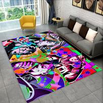3D Jojo's Bizarre Adventure Cartoon Anime Carpet Rug for Living Room Bedroom Home Sofa Decoration,kids Play Non-slip Floor Mat 40x60cm( 15x23in )