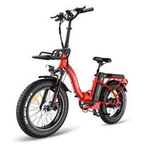 Fafrees F20 Max Elektrinis dviratis 500W Variklis 20  Storos Padangos Suaugusiųjų E-Dviratis 48V 30AH Dvigubi Diskiniai Stabdžiai Maksimali Apkrova 150Kg LCD Ekranas juoda