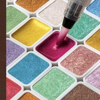 Aukščiausios kokybės perlo ir aukso guašo bei akvarelės rinkinys tapybai ir rankdarbiams 12colors