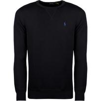 Polo Ralph Lauren Solid Color Double-Sided Knit Small Pony Logo Embroidered Crew Neck Long Sleeve Sweatshirt Men sweatshirt Black 710735064-009 2XL