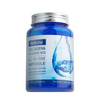 [Farm Stay] Collagen & Hyaluronic Acid All-In-One Ampoule (250ml) x 2ea Set – Mega Size Hydration & Elasticity blue