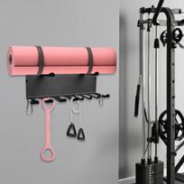 Exercise Equipment Storage Multi-Purpose Heavy Duty Gym Rack Organizer Stainless Steel Shelves Hanger Organizer For Yoga Mat CN