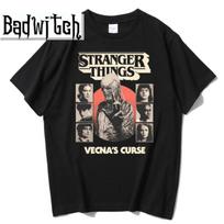 Stranger Things serijos medvilniniai marškinėliai L juoda