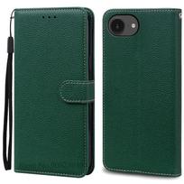 Dėklas iPhone 16e Odinis atverčiamas piniginės dangtelis iPhone 16E Dėklas Stovas Knygelė Fundas iPhone 16e 16 e 2025 Telefono dėklas Coque For iPhone 16E juoda