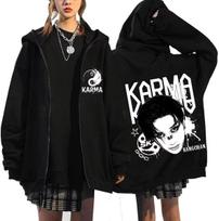 Stray kids KARMA Albumas STAR Užsegamas gobtuvas Džemperis Striukė Felix Hyunjin Bangchan Lee Know Seungmin IN Han Užtrauktuku užsegamas džemperis Striukė X-Large