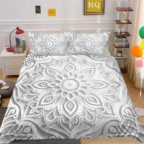 3D Indijos temos patalynės komplektas Paisley gėlių antklodės užvalkalas pagalvės užvalkalas 2/3 JAV/JK/ES/AU Viso dydžio Minkštas greitai džiūstantis dekoratyvinis antklodės užvalkalas Baby 100x135cm