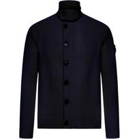 Stone Island Klasikinis logotipas Aukšta apykaklė Vienspalvis megztinis Unisex megztinis K2S155100047S00A3-V0020 XXL
