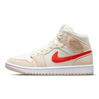 Air Jordan 1 Mid SE Velūriniai Moteriški Kedai Kreminiai Sail Oranžiniai-Kvarciniai DA8009-108 36.5