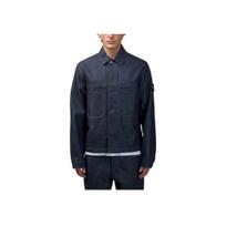 Stone Island tiesių kojų kišeninė vienspalvė laisvo kirpimo ilgomis rankovėmis džinsinė striukė vyriškos striukės K2S15Q100027S00J8VJ200 L