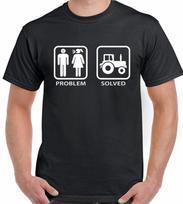 26 Tractor Mens Funny T-Shirt Farming Farmer Farm Problem Solved Top Unisex T-Shirt XXXXL