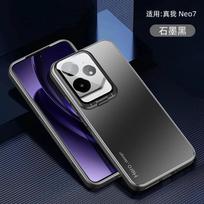 Skirtas Realme NEO 7 dėklui, metaliniam objektyvo fotoaparato laikiklio dangtelis, skirtas Realme NEO7 GT 6T GT6 T NEO6 SE smūgiams atsparus matinis apsauginis dėklas Realme Neo7 juoda