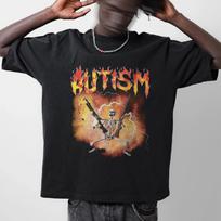Autistiškas juokingas skeletas marškinėliai Autizmas aštrus skeletas memė keistai specifiniai marškinėliai įžeidžiantys dovanų marškinėliai prakeikti marškinėliai 4XL