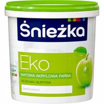Śnieżka EKO balti hipoalerginiai akriliniai dažai sienoms ir luboms 1L