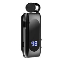 Verslo „Bluetooth“ ausinės HD triukšmo panaikinimas Mikrofonas „Laisvųjų rankų“ skambutis Skaitmeninės ekrano ausinės 20 valandų pokalbio laikas Ausinės juoda