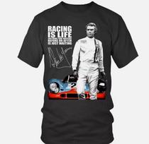STEVE MCQUEEN - LE MANS (6) MARŠKINĖLIAI Unisex marškinėliai L gray