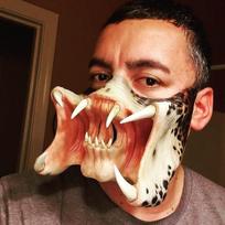 Predator kaukė Cosplay kaukė Helovino vakarėliui Siaubo veido kaukė žaislai 1 pcs