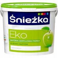 Śnieżka EKO balti hipoalerginiai akriliniai dažai sienoms ir luboms 5L