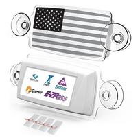 1 vnt. Akrilinis kelio mokesčio žymos laikiklis I-Pass Sunpass Ez Pass laikikliui Automobilio priekiniam stiklui Stiprus magnetinis laikiklis su siurbtuku