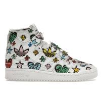 Jeremy Scott x adidas Forum 84 High Monogram Unisex sportbačiai White Cloud-White Core-Black HQ1128 44