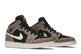 Air Jordan 1 Mid SE GS Leopard BQ6931-021 37.5
