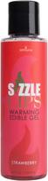 Sensuva Sizzle Lips šildomasis masažo gelis (125 ml) - Braškių