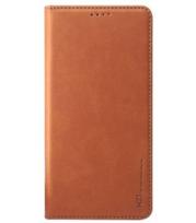 Rudas atverčiamas dėklas Samsung Galaxy A57 5G telefonui "HDD Magnetic Wallet Case"