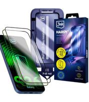 LCD apsauginis stikliukas (2 vnt.) su aplikatoriumi 3mk Hardy Hardura 9H Samsung S947 S26 Plus juodas