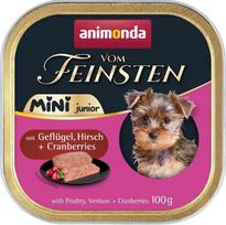 Animonda Vom Feinsten Junior Mini Poultry with game and cranberries - wet dog food - 100g