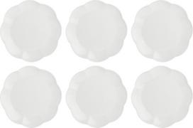 La Porcellana Bianca Set of 6 Villadeifiori dinner plates - White, 26 cm