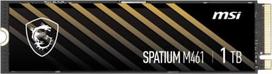 MSI SSD|MSI|SPATIUM M461|1TB|M.2|PCIE|NVMe|3D NAND|Write speed 3200MBytes/sec|Read speed 5000MBytes/sec|2.15mm|TBW 250 TB|MTBF 1500000 hours|S78-440L1D0-P83
