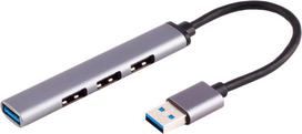 S/CONN maximum connectivity maximum connectivity USB-A Hub 3.0 4-fach USB-A ALU slim 0.12m