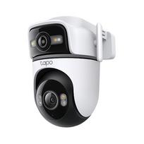TP-Link Tapo TC47 V1 - Netzwerk-Überwachungskamera - Multi-Sensor + Schwenkneiger - Außenbereich - staubbeständig/wasserfest - Farbe (Tag&Nacht) - 2 x 3 MP - 2304 x 1296 - 2K - Audio - drahtlos - Wi-Fi - 802.11ax, Ethernet 10Base-T/100Base-T - H.264 - DC 12 V (TC47)