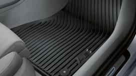 Audi A6 4G C7 Guminių grindų kilimėlių komplektas priekyje juodas 4G1061501041 Originali