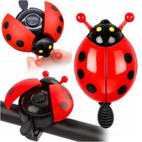 Vaikų Dviračio Varpas Ant Dviračio Motorolerio Vaikams Ladybug Red