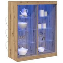 Šoninė spinta su LED šviesomis 41x37x100 cm Ąžuolo