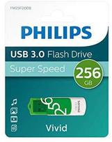 USB atmintinė Philips USB 3.0 256GB Vivid Edition Spring Žalias