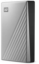 Kietasis diskas 2,5 Western Digital My Passport Ultra Mac 6TB Sidabrinis USB-C/USB3.0 HDD 6,35cm 2,5Zoll Metal finish RTL portable external