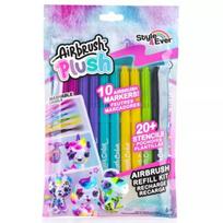 Airbrush Plush: Style 4 Ever papildymo flomasterių rinkinys - 10 vnt.
