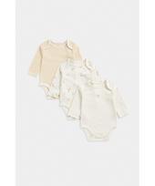 MOTHERCARE smėlinukas ilgomis rankovėmis, FE132 3vnt.,