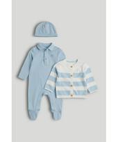 MOTHERCARE šliaužtinukas, megztinis ir kepurė, AV42801 80 cm