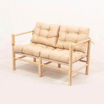 Lauko kėdė MYG04 kreminė, moderni, medinė, ruda, Tool, MYG04, 110x86x51 cm, Kreemjas