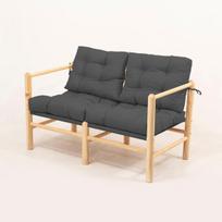 Lauko kėdė Nordvärk MYG04, antracito spalvos, medinė, moderni, Tool, MYG04 - Antratsiit, 110x86x51 cm, Kastan