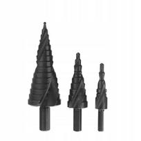 Pakopinių grąžtų rinkinys 3vnt., 4-32mm