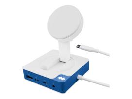 Hyper HyperDrive Flex MagCharge USB-C Hub, White/Blue | HD8100BUGL | HDMI ports quantity 1
